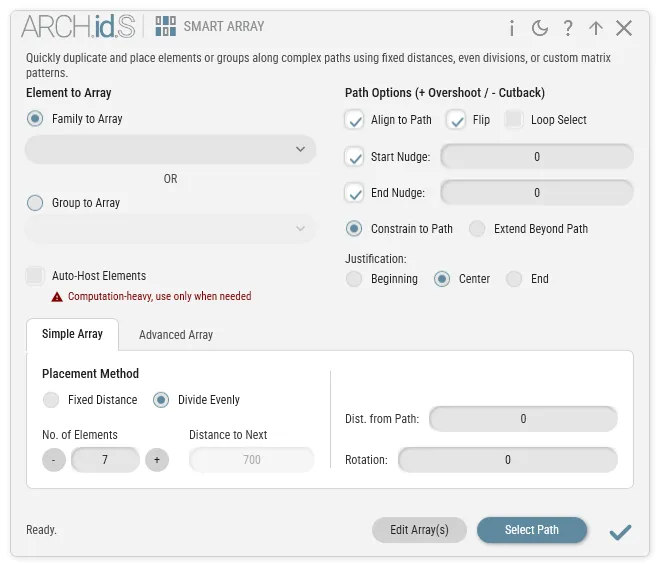 Smart Array UI