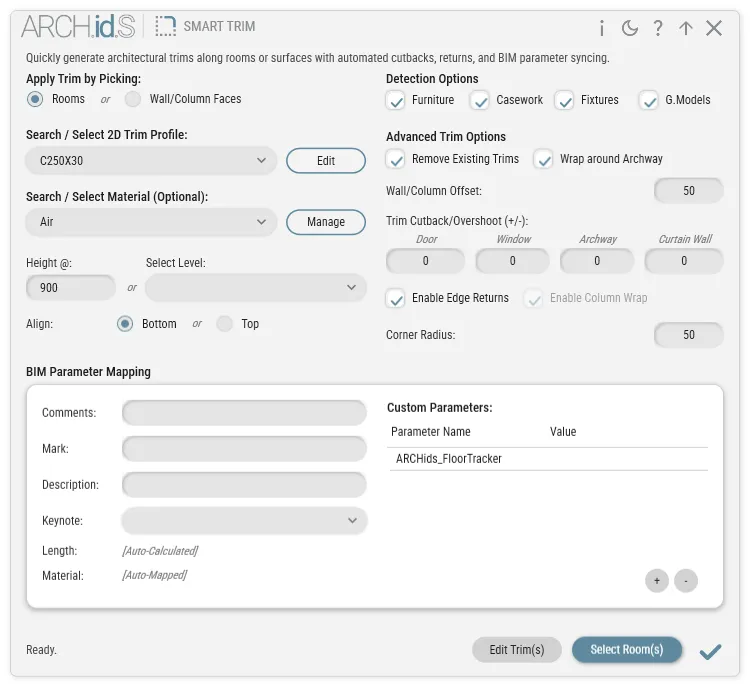 Smart Trim UI